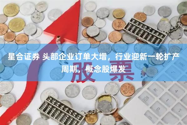 星合证券 头部企业订单大增，行业迎新一轮扩产周期，概念股爆发